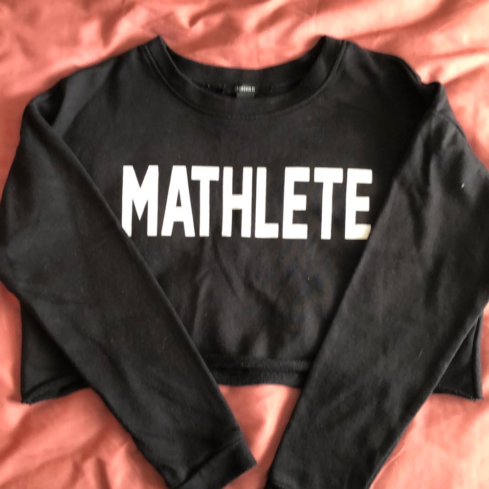 MATHLETE crop crewneck